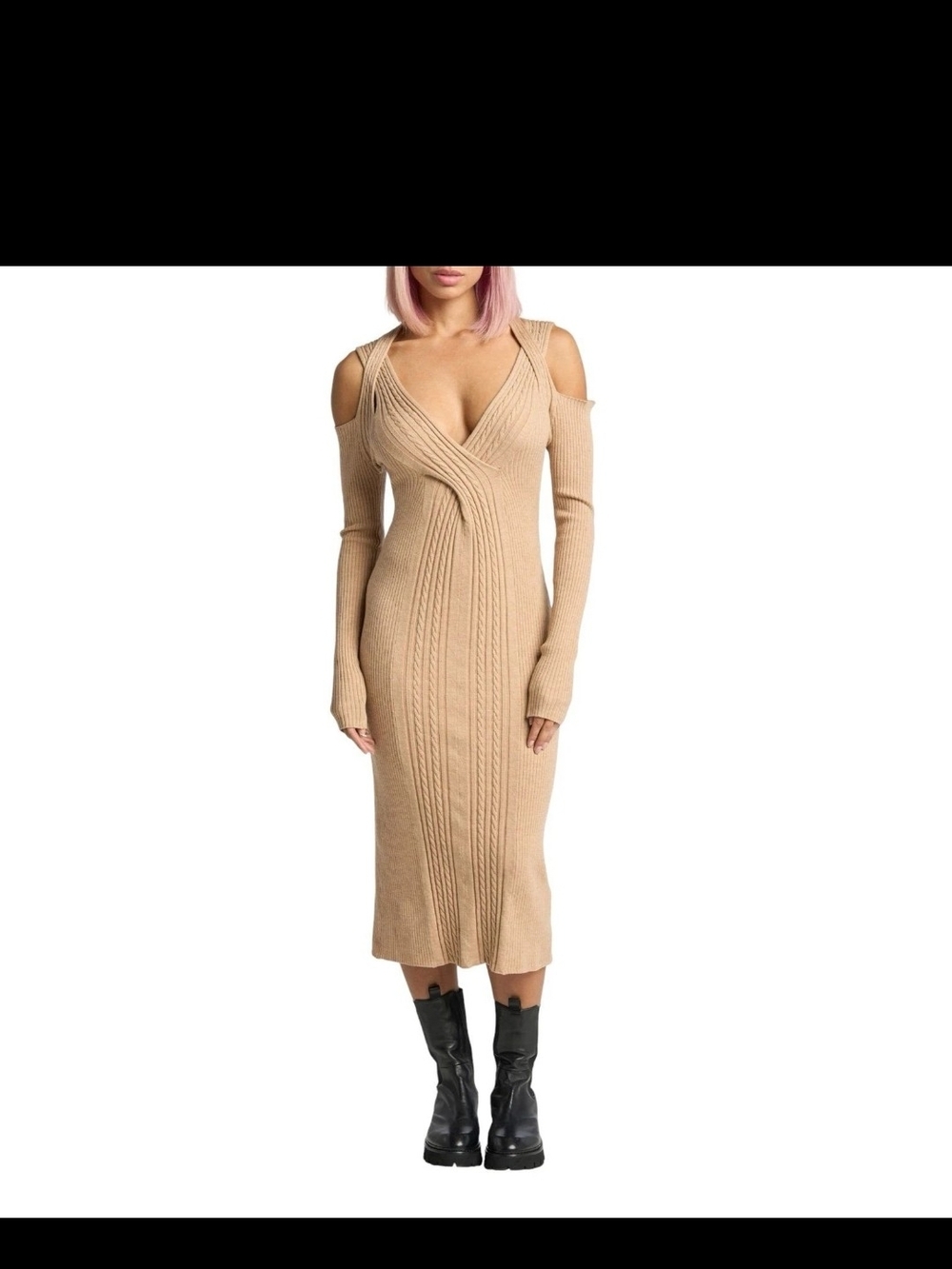 NWT Lita By Ciara Merino Wool Sweater Dress